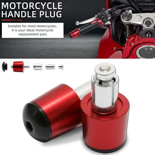 Vista 10 de JMTBNO Manijas universales de motocicleta de 7/8 pulgadas, 0.866 in, agarres de goma CNC compatibles con Honda Yamaha, Suzuki, Kawasaki, Dirt Bike