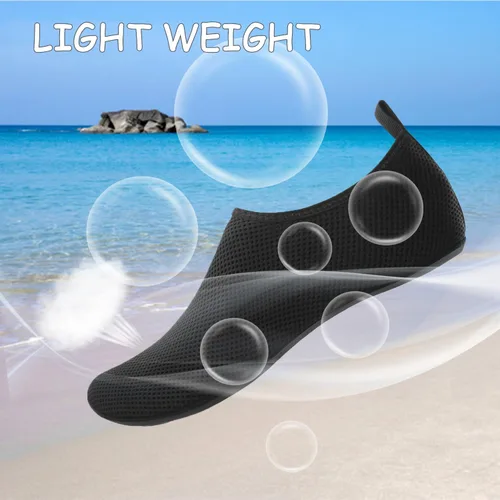 Vista 4 de PAGE ONE Water Shoes Unisex Adult Quick Dry Beach Sports Socks Dry Barefoot for Swim Diving Surf Aqua Sports Pool Beach Walking Yoga