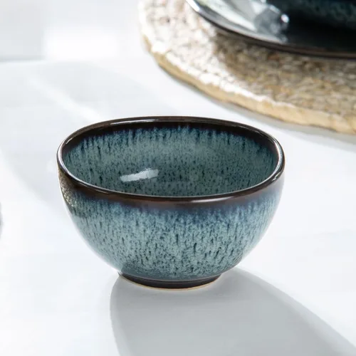 Vista 4 de like. by Villeroy & Boch Arroz Lave gris, 4.5 in ø, gris