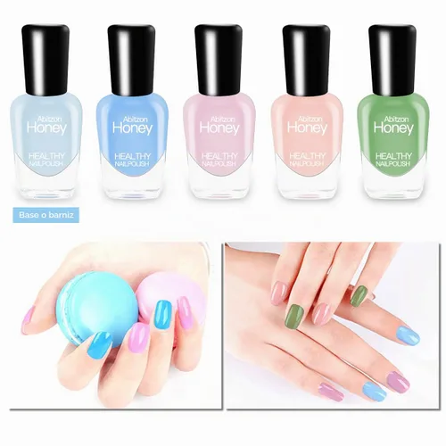 Vista 2 de Nuevo juego de esmaltes de uñas (10 botellas), no tóxico, ecológico, fácil de quitar y de secado rápido, esmalte de uñas a base de agua