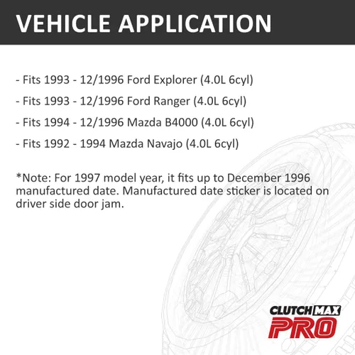 Vista 2 de PRO Performance Stage 2 Kit de embrague con volante compatible con 1993-12/1996 Explorer Ranger 1994-12/1996 Mazda B4000 1992-1994 Navajo 4.0L