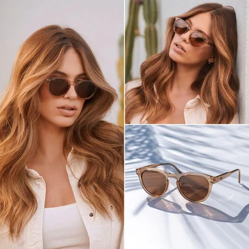 Vista 4 de WearMe Pro - Gafas de sol polarizadas retro redondas clásicas