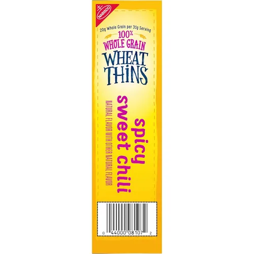 Vista 12 de Wheat Thins Snacks picantes de chile dulce, galletas de trigo integral, galletas de aperitivos, 8.5 onzas