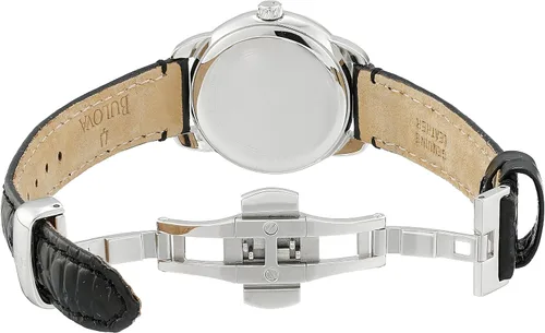 Vista 5 de Bulova Reloj con correa de cuero 96P124 Precisionist Brightwater para mujer, plateado, Reloj de cuarzo