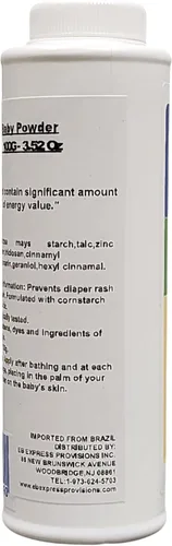 Vista 3 de Linha Bebe Granado Talco Bebe Tradicional 100 Gr - (Colección Granado Baby - Baby Talc ClassicNet 3.5 onzas)