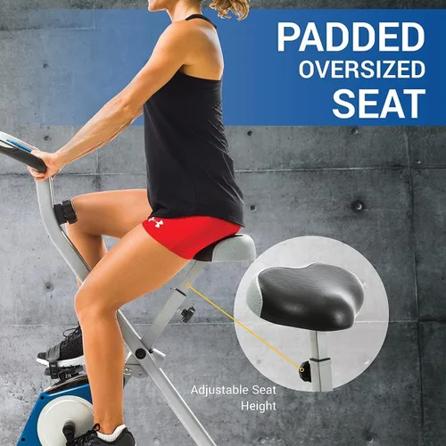 Vista 5 de XTERRA Bicicleta estática plegable para fitness, capacidad de peso de 225 libras