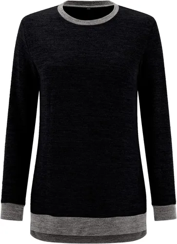 Vista 3 de menghongI Camisas de manga larga para mujer, estilo casual, sueltas, lisasbloques de color, cuello redondo, sudaderas básicas y suaves