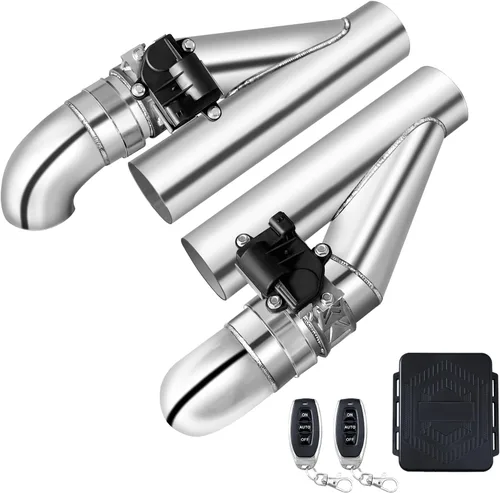 Vista 9 de peastorm Válvula de escape eléctrica de 2 pulgadas con salida de escape con codo, kit de válvula de escape Valvetronic