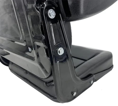 Vista 8 de Asiento de suspensión universal para tractor, asiento de carretilla elevadora ajustable de 6/5.906 in con pista deslizante, reposabrazos