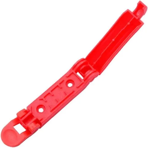 Vista 5 de 3 piezas de clip de hebilla para cinturón de seguridad de coche, cinturón de seguridad para asiento de bebé, clips antideslizantes (rojo 3 piezas)