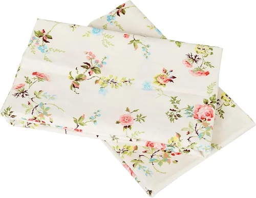 Vista 4 de Fundas de almohada para cama Queen, 100% algodón, diseño floral, transpirable, con cierre de sobre, 20 x 30 pulgadas