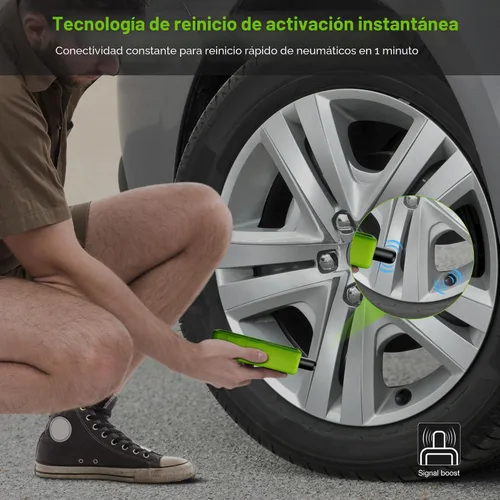 Vista 5 de VXDAS Herramienta de reaprendizaje TPMS 2 en 1 Super GL50448 para GM y Ford con botón de interruptor de modelo, sensor de presión de neumáticos