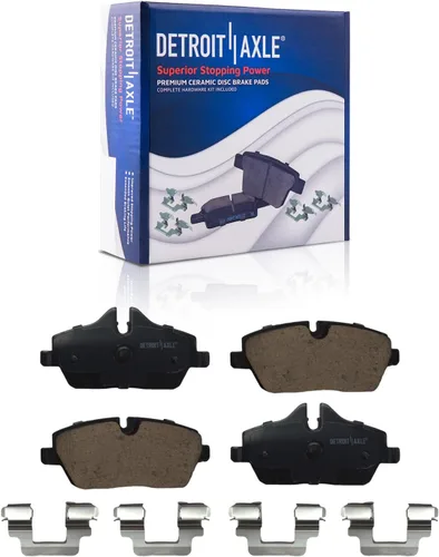 Vista 135 de Detroit Axle - Pastillas de freno traseras para Toyota Prius 2012-2015 Prius Plug-In 2017-2018 Corolla iM 2016 Sion iM 2011-2017 Lexus CT200h
