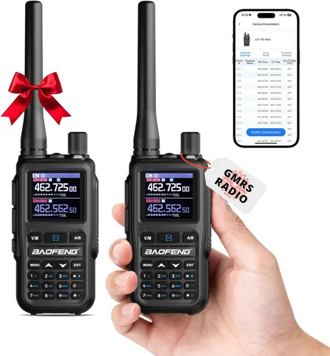 Vista 10 de BAOFENG Radios portátiles UV-5G Mini GMRS, 999 CHs, programación de Cuarzo