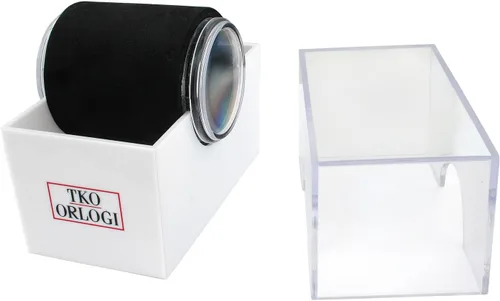 Vista 3 de TKO ORLOGI TK537-WW Tivoli Swarovski Crystal acentuado caja de plástico y correa de goma reloj para mujer