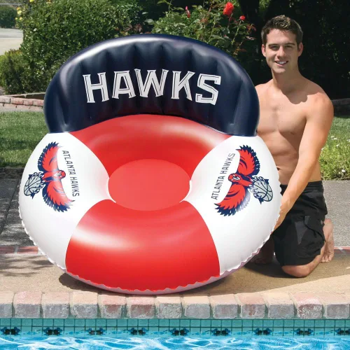 Vista 2 de Poolmaster Flotador inflable de lujo grande de la NBA para adultos