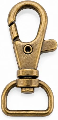 Vista 10 de CRAFTMEMORE Broches giratorios de langosta clásicos, ganchos a presión CS10 para monedero, clip de 5/8 pulgadas, 3/4 pulgadas, 1 pulgada, paquete