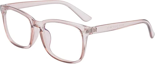 Vista 4 de Onrtry Gafas sin receta para hombres y mujeres, lentes transparentes cuadradas