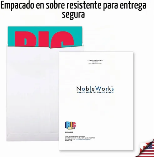 Vista 5 de P3939 Jumbo tarjetas divertidas "Big 40 Birthday" con sobre (versión extra grande de 8.5'' x 11'').