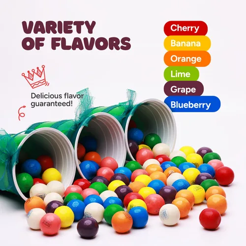 Vista 5 de Bolas de chicle para máquina de chicles – Bolas de chicle grandes de 1 pulgada – Bolas de chicle King a granel – Recambios de máquina de chicles