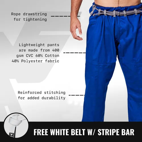 Vista 4 de Elite Sports Kimono para hombres aprobado por la IBJJF (Federación Internacional de Jiu Jitsu Brasileño) de tela pre-encogida para Jiu Jitsu