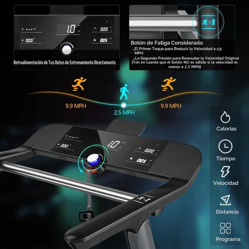Vista 2 de Goplus Caminadora eléctrica plegable superfit de alta resistencia