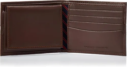 Vista 5 de Tommy Hilfiger Cartera de cuero genuino para hombre con múltiples ranuras para tarjetas