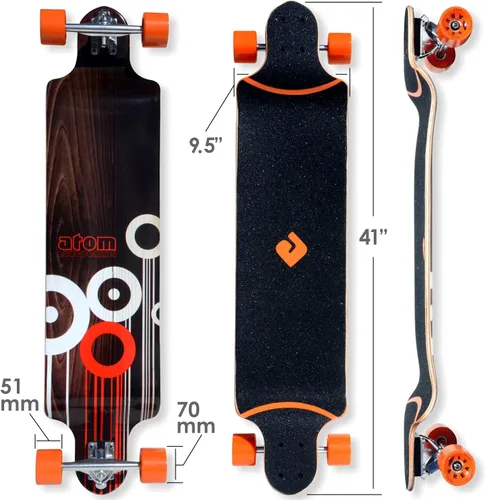Vista 2 de Atom Drop Deck tabla de longboard de 41 pulgadas.
