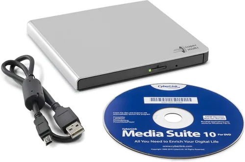 Vista 3 de LG GP57ES40 External Ultra Portable Slim DVD-RW Negro, Plata Portátil