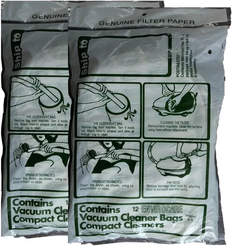 Vista 4 de EnviroCare Bolsas de repuesto para aspiradora hechas para adaptarse a recipientes Tristar y compactos, paquete de 12