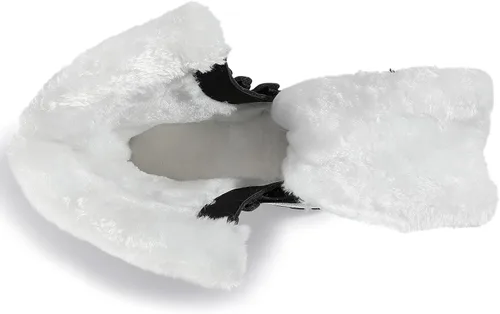 Vista 8 de COOJOY - Botas de nieve a media caña, peludas, e impermeables de mujer para el invierno