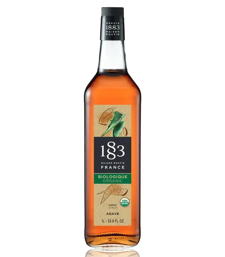 Vista 102 de 1883 Jarabe de Amaretto para bebidas, fabricado en Francia, botella de plástico de 1 litro