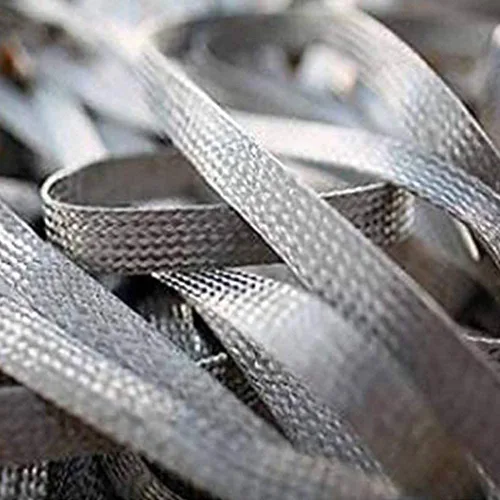 Vista 4 de Alambre de tierra de cobre estañado, utilizado para equipos mecánicos, etc. Ancho: 0.591 in, grosor: 0.059 in, longitud: 16.4 ft