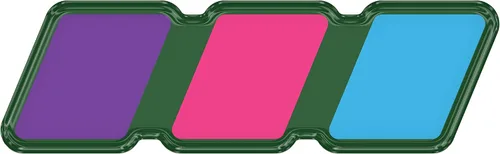 Vista 30 de Insignia tricolor - Compatible con Toy Taco, Tun y 4Run Negro con escala de grises TRI