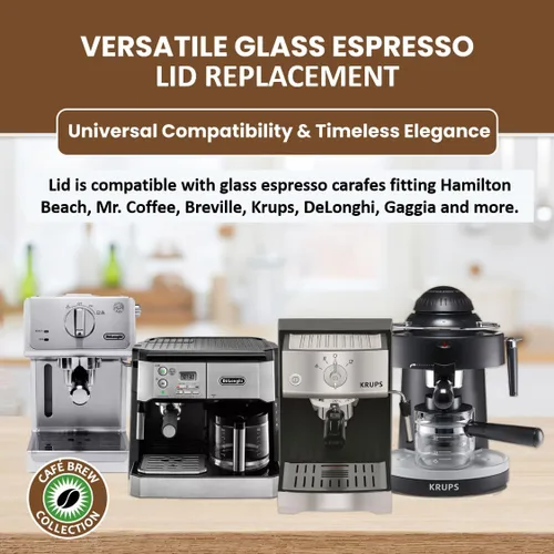 Vista 4 de Tapa para jarra de expreso, repuesto universal para Krups, IMUSA, Hamilton Beach, Mr. Coffee, Breville, Univen