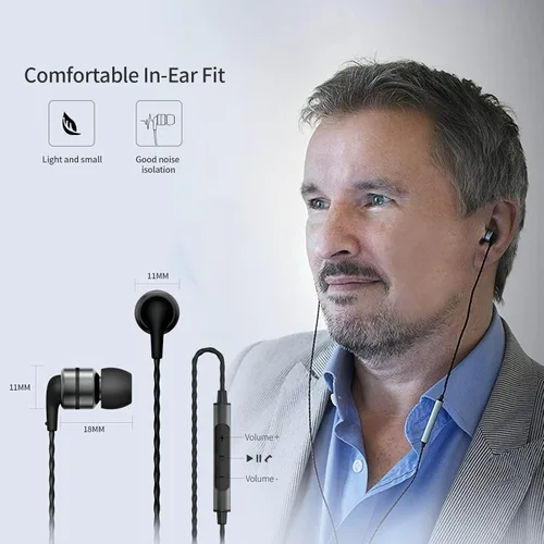 Vista 8 de SoundMAGIC Auriculares con cable E80C, con micrófono, escenario de sonido