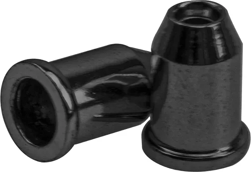 Vista 2 de 36 casquillos de metal para guitarra Yootones a través del cuerpo, virolas de montaje de cuerdas compatibles con repuesto de guitarra (negro)
