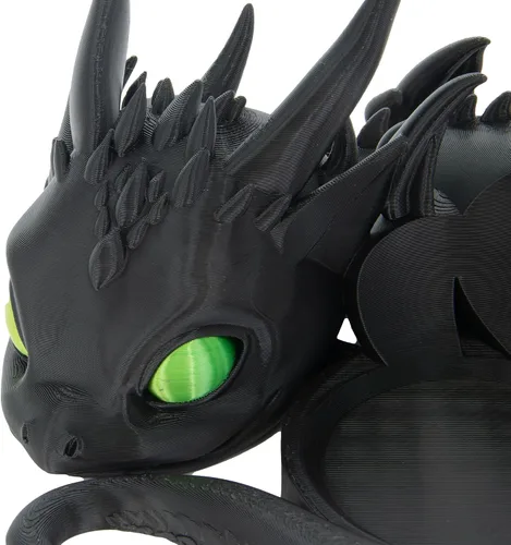 Vista 5 de Costume Wizard Soporte Dragon para Echo Dot 4ª/5ª generación, 3D impreso Dragon Amazon Echo altavoces de escritorio, soporte para Echo Dot 5ª Negro
