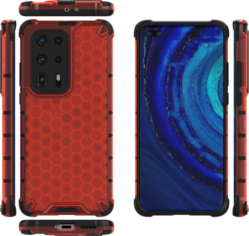 Vista 39 de Pzwoxukhov Funda compatible con Huawei Nova 3i, compatible con Huawei P Smart+ 2018 Honeycomb Anti-Drop Shock-Absorbing Case Negro