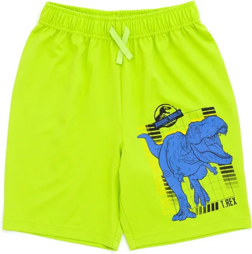 Vista 5 de Jurassic World Jurassic Park T-Rex - Conjunto de camiseta y pantalones cortos para niños pequeños a niños grandes
