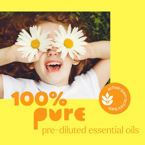 Vista 5 de Plant Therapy Mezcla de aceites esenciales para domar la tensión para niños, prediluido, roll-on 0.3 fl oz (1/3 oz) 100% puro, alivio del dolor