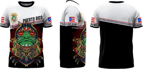 Vista 6 de Camiseta de béisbol de Puerto Rico, camiseta de béisbol personalizada, camiseta de béisbol de Puerto Rico, camiseta de WBC Puerto Rico
