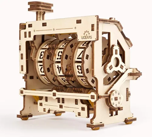 Vista 5 de UGEARS STEM Lab Math Series - Rompecabezas 3D educativos e ingeniería únicos con aplicación (contador)