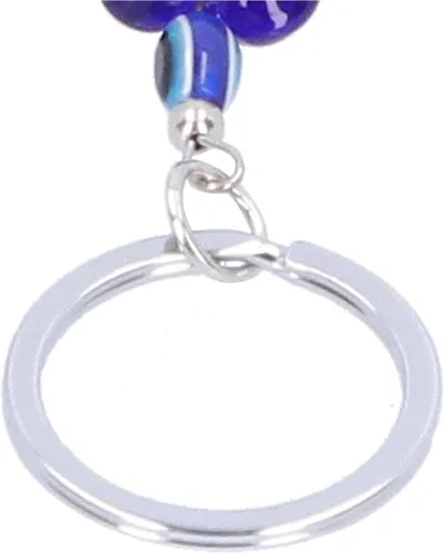 Vista 7 de TOPINCN Lucky Eye Keychain Eyes Keyring Pendant Dolphin Gift Character Lucky Dolphin Blue Key Holder Ring Bands