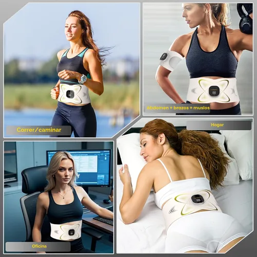 Vista 8 de Escultor de Abdominales, Cinturón de Tonificación Abdominal con Calor para Eliminación de Celulitis del Estómago y Quema de Grasa del Vientre