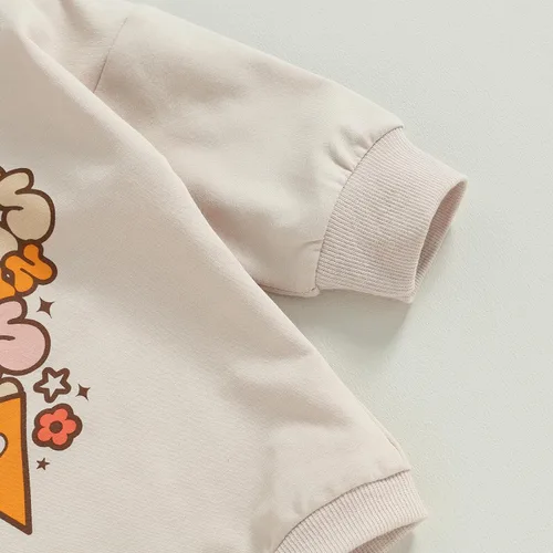 Vista 4 de Engofs Sudadera de manga larga para bebé recién nacido, 0, 3, 6, 12, 18 meses, ropa de otoño e invierno