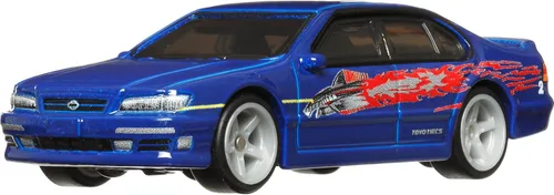 Vista 5 de Hot Wheels Coches de juguete, paquete premium de Fast and Furious Premium, juego de 5 coches de juguete de metal fundido a escala 1:64 en caja