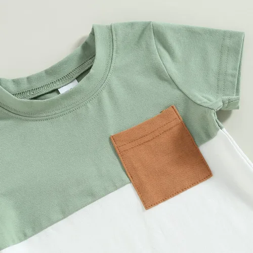 Vista 81 de Conjunto de camiseta de manga corta para bebé niño y niña, camiseta de manga corta, pantalones cortos casuales, ropa para recién nacidos, 6, 12, 18