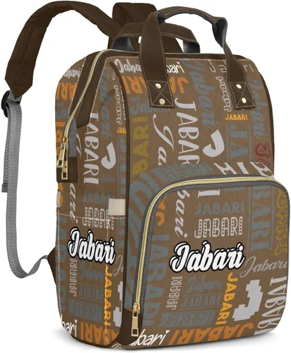 Vista 14 de Bolsos de bebé de encargo del muchacho del nombre, mochila Negro 01