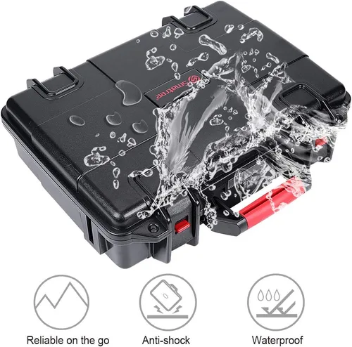 Vista 6 de Smatree Funda de transporte impermeable de 17.6L compatible con DJI Mavic 2 Pro/DJI Mavic 2 Zoom Fly More Combo con control remoto